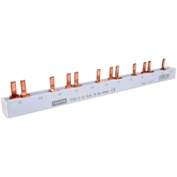 Tracon TFSS-3-12 Soroló sín - csapos kivitelű max.63A, 230/400VAC, 3P, 12modul, 215mm