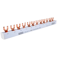 Tracon TFSS-3V-12 Soroló sín - villás kivitelű max.63A, 230/400VAC, 3P, 12modul, 215mm