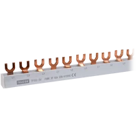 Tracon TFSS-3V Soroló sín - villás kivitelű max.63A, 230/400VAC, 3P, 56modul, 1m