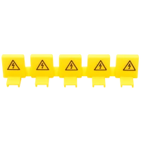 Tracon TFSSCOV Szigetelő védőburkolat sorolósínek csapjaira, 5 csapra,sárga 1000V