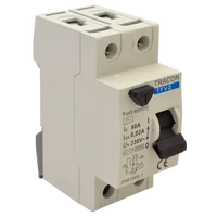 Tracon TFV2-40030 Áram-védőkapcsoló, 2 pólusú 40A, 30mA, 6kA, AC