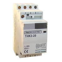 Tracon THK2-32-24 Installációs kontaktor 230V, 50Hz, 2P, 2×NO, 32/12A, 24V AC