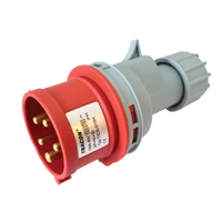 Tracon TICS-015H Ipari csatlakozó dugó, külső tömítőszelencével 16A, 400V, 3P+N+E, 6h, IP44