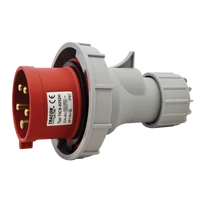 Tracon TICS-0252H Ipari csatlakozó dugó, fokozott védelemmel 32A, 400V, 3P+N+E, 6h, IP67