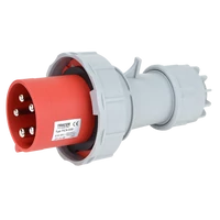 Tracon TICS-035 Ipari csatlakozó dugó, fokozott védelemmel 63A, 400V, 3P+N+E, 6h, IP67