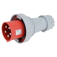 Tracon TICS-045 Ipari csatlakozó dugó, fokozott védelemmel 125A, 400V, 3P+N+E, 6h, IP67