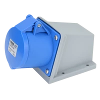 Tracon TICS-123 Felületre szerelhető ipari csatlakozóaljzat 32A, 250V, 2P+E, 6h, IP44