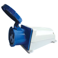 Tracon TICS-143 Felületre szerelhető ipari csatlakozóaljzat 125A, 250V, 2P+E, 6h, IP67