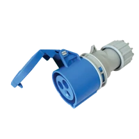 Tracon TICS-213H Ipari csatlakozóaljzat, külső tömítőszelencével 16A, 230V, 2P+E, 6h, IP44