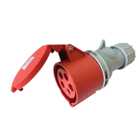 Tracon TICS-215H Ipari csatlakozóaljzat, külső tömítőszelencével 16A, 400V, 3P+N+E, 6h, IP44