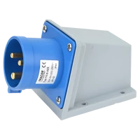 Tracon TICS-523 Felületre szerelhető ipari csatlakozó dugó 32A, 250V, 2P+E, 6h, IP44