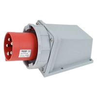 Tracon TICS-535 Felületre szerelhető ipari csatlakozó dugó 63A, 400V, 3P+N+E, 6h, IP67