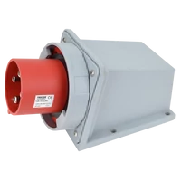 Tracon TICS-544 Felületre szerelhető ipari csatlakozó dugó 125A, 400V, 3P+E, 6h, IP67