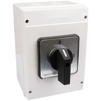 Tracon TK-169/3T65 Tokozott kézikapcsoló, BE-KI 400V, 50Hz, 160A, 3P, 37kW, 88×88mm, 90°, IP65