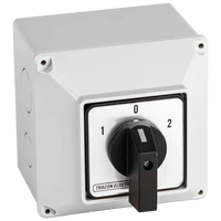 Tracon TK-326/4T Tokozott kézikapcsoló, BE-KI 400V, 50Hz, 32A, 4P, 11kW, 64×64mm, 60°, IP44