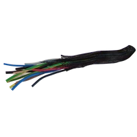 Tracon TKH-003 Műanyag kábelharisnya, halogénmentes poliészter, fekete dmin-dmax=2,4-6,4mm, PET