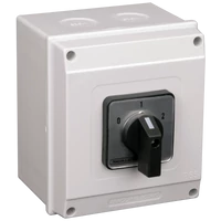 Tracon TKM-20/DT65 Tokozott dahlander motorkapcsoló 400V, 50Hz, 20A, 5,5kW, 48×48mm, IP65