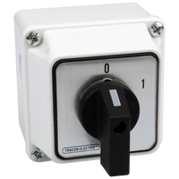 Tracon TKM-32/QT Tokozott közvetlen motorkapcsoló, BE-KI 400V, 50Hz, 32A, 11kW, 64×64mm, IP44