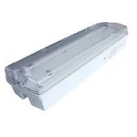 Tracon TLBV-18NM Fénycsöves vészvilágító lámpatest, készenléti 230V, 50Hz, T5, G5, 1×8W,3h,2,4V/4,5Ah, Ni-Cd, IP65