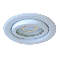 Tracon TLC-6W Beépíthető lámpatest spot fényforrásokhoz, fehér max.50W, MR16, D=97mm, 30°