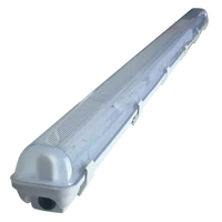 Tracon TLFVLED112 Védett lámpatest LED csövekhez, egyoldalas betáp 230 V, 50 Hz, G13, 1200 mm, IP65, ABS/PC,
