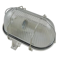 Tracon TLH-08S Műanyag hajólámpa, ovális, fehér 230 V, 50Hz,E27,max.60W,IP44,class II