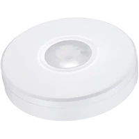 Tracon TMB-011LIP Védett mozgásérzékelő, mennyezetre, lapos, fehér 230V, 50Hz, 2000W, 360°, 1-8m, 10s-15min, 3-2000lux, IP65