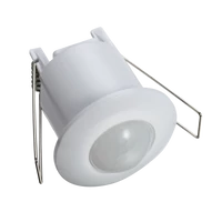 Tracon TMB-061M Mozgásérzékelő, süllyeszthető, mini, fehér 230V, 50Hz, 360°, 1-6m, 10s-15min, 3-2000lux, IP20