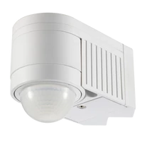 Tracon TMB-118 Mozgásérzékelő, fali, sarokelemmel, fehér 230V, 50Hz, 360°, 1-12m, 10s-15min, 3-2000lux, IP44