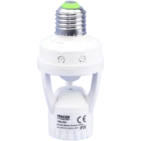 Tracon TMB-E50 Mozgásérzékelő adapter, infra, E27 foglalatba 230V, 50Hz, 120°, max. 6m, 10s-5min, 3-2000 lux, IP20