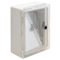 Tracon TME332513T Műanyag elosztószekrény átlátszó ajtóval HxWxD=330x250x130mm, IP65, IK10, 1000V AC/DC, RAL7035
