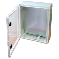 Tracon TME403017T Műanyag elosztószekrény átlátszó ajtóval HxWxD=400x300x165mm, IP65, IK10, 1000V AC/DC, RAL7035