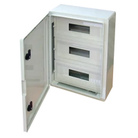 Tracon TME504018M Műanyag elosztószekrény maszkos 3x17 mod, HxWxD=500x400x175mm, IP65, IK10, 1000V AC/DC