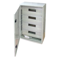 Tracon TME705025M Műanyag elosztószekrény maszkos 4x22 mod, HxWxD=700x500x245mm, IP65, IK10, 1000V AC/DC