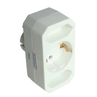 Tracon TN2/1 Többférőhelyes átalakító csatlakozó, normal fehér 2/1×EURO/SCHUKO, max.2,5/16A, 250VAC