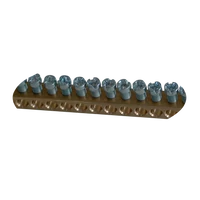 Tracon TNFS Rézsín (N/PE) max.63A, 230/400VAC, 1m, W×H=8×8mm, d=4.5mm, 152xM4