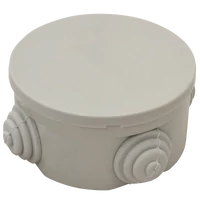 Tracon TQBYD70 Kötődoboz, kerek, falon kívüli 70×40,IP44