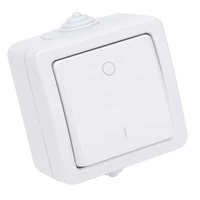 Tracon TR-PH04 Falon kívüli kétpólusú kapcsoló 10AX/250VAC, IP54, (102)