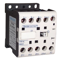 Tracon TR1K1201B7 Segédkontaktor 660V, 50Hz, 12A, 5,5kW, 24V AC, 3×NO+1×NC