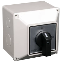 Tracon TS-20/4T Tokozott szakaszoló kapcsoló 400V, 50Hz, 20A, 4P, 5,5kW, 64×64mm, IP44