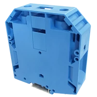 Tracon TSKA150-K Nullavezető ipari sorozatkapocs, csavaros, sínre, kék 35-150mm2, 1000VAC, 309A