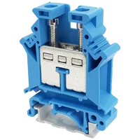 Tracon TSKA16-K Nullavezető ipari sorozatkapocs, csavaros, sínre, kék 2,5-16mm2, 800VAC, 101A