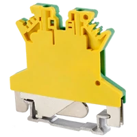 Tracon TSKA1,5JD Védővezető ipari sorozatkapocs, csavaros, sínre, zöld/sárga 500V 17.5A 0.14-1.5 mm2