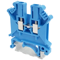 Tracon TSKA2,5-K Nullavezető ipari sorozatkapocs, csavaros, sínre, kék 0,2-2,5mm2, 800VAC, 32A
