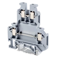 Tracon TSKA2,5/2 Emeletes ipari sorozatkapocs, csavaros, sínre, szürke 0,2-2,5mm2, 500VAC, 32A