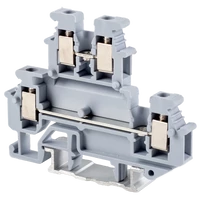 Tracon TSKA2,5/2S Emeletes ipari sorozatkapocs,csavaros, sínre, szürke 500V 24A 0.2-4 mm2