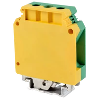 Tracon TSKA35JD Védővezető ipari sorozatkapocs, csavaros, sínre, zöld/sárga 6-35mm2, 150A