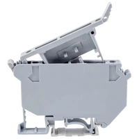 Tracon TSKA4B Biztosítós ipari sorozatkapocs, csavaros, sínre, szürke 800V 6.3A 0.5-6 mm2