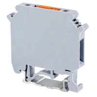 Tracon TSKA4LEV Szakaszolható ipari sorozatkapocs, csavaros, sínre, szürke 0,2-4mm2, 800VAC, 16A