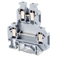 Tracon TSKA4/2 Emeletes ipari sorozatkapocs, csavaros, sínre, szürke 0,2-4mm2, 500VAC, 32A